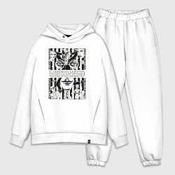 Мужской костюм оверсайз Radiohead band rock, цвет: белый