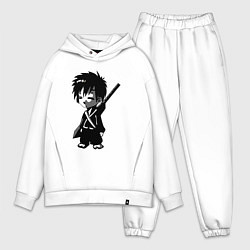 Мужской костюм оверсайз Маленький воин-самурай, цвет: белый