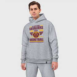 Мужской костюм оверсайз Cleveland basket, цвет: меланж — фото 2