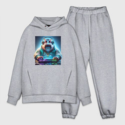 Мужской костюм оверсайз Hippo - esports player, цвет: меланж