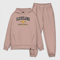 Мужской костюм оверсайз Cleveland basketball 1970, цвет: пыльно-розовый