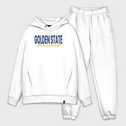 Мужской костюм оверсайз Golden State basketball, цвет: белый