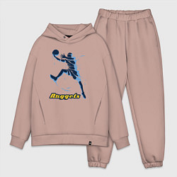 Мужской костюм оверсайз Nuggets baller, цвет: пыльно-розовый