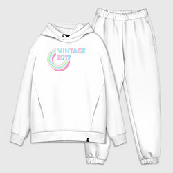 Мужской костюм оверсайз Винтаж 2019, цвет: белый