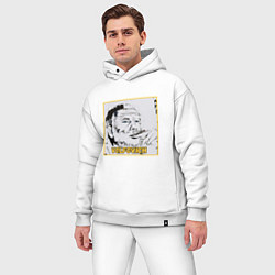 Мужской костюм оверсайз Volfovich Art Black coin, цвет: белый — фото 2