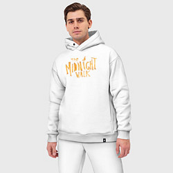 Мужской костюм оверсайз The midnight walk logo, цвет: белый — фото 2