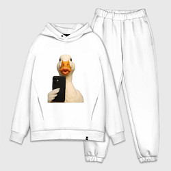 Мужской костюм оверсайз Дакфейс, цвет: белый