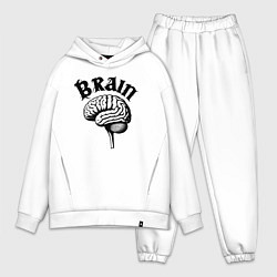 Мужской костюм оверсайз Мозговой центр