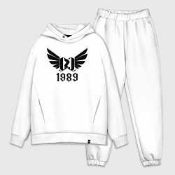 Мужской костюм оверсайз Крылатый 1989, цвет: белый