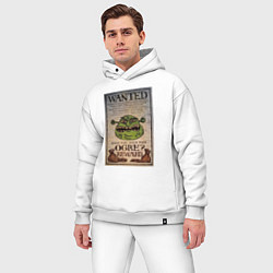 Мужской костюм оверсайз Разыскивается огр, цвет: белый — фото 2