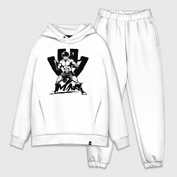 Мужской костюм оверсайз ММА аниме, цвет: белый