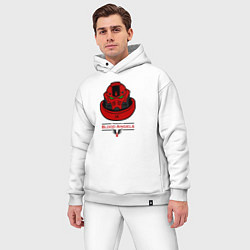 Мужской костюм оверсайз Вархаммер - Кровавые Ангелы, цвет: белый — фото 2