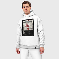 Мужской костюм оверсайз Linkin Park альбом Hybrid Theory, цвет: белый — фото 2