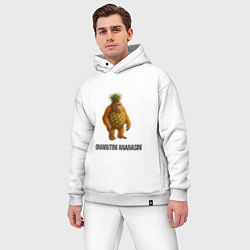 Мужской костюм оверсайз Orangutini Ananasini, цвет: белый — фото 2