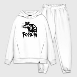 Мужской костюм оверсайз Опоссум в стиле граффити