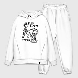 Мужской костюм оверсайз Панк рок группа скелетов