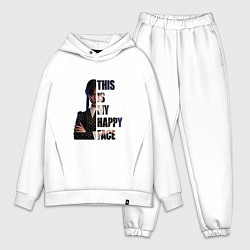 Мужской костюм оверсайз Уэнсдэй счастливое лицо