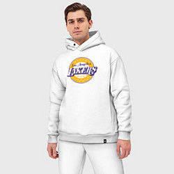 Мужской костюм оверсайз Lakers star, цвет: белый — фото 2