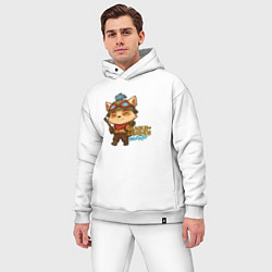 Мужской костюм оверсайз Тимо Лига Легенд, цвет: белый — фото 2