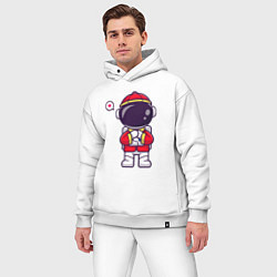 Мужской костюм оверсайз Spaceman, цвет: белый — фото 2