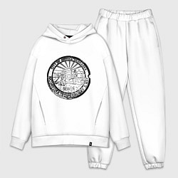 Мужской костюм оверсайз Путешествие Небраска, цвет: белый