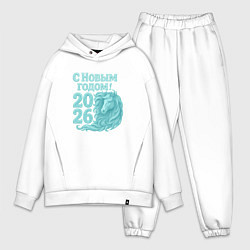 Мужской костюм оверсайз С новым годом 2026 - лошадь