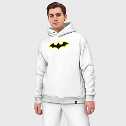 Мужской костюм оверсайз Classic Batman, цвет: белый — фото 2