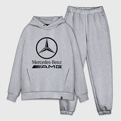 Мужской костюм оверсайз AMG, цвет: меланж
