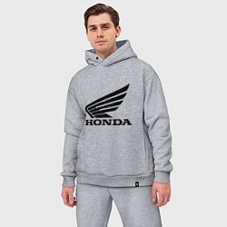 Мужской костюм оверсайз Honda Motor, цвет: меланж — фото 2