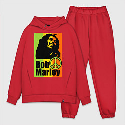 Мужской костюм оверсайз Bob Marley: Jamaica, цвет: красный