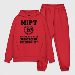 Мужской костюм оверсайз MIPT Institute цвета красный — фото 1