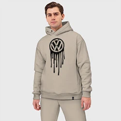 Мужской костюм оверсайз Volkswagen, цвет: миндальный — фото 2