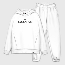 Мужской костюм оверсайз Sensation, цвет: белый
