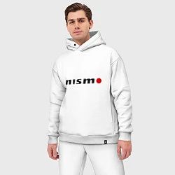 Мужской костюм оверсайз Nissan nismo, цвет: белый — фото 2