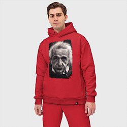 Мужской костюм оверсайз Альберт Энштейн, цвет: красный — фото 2
