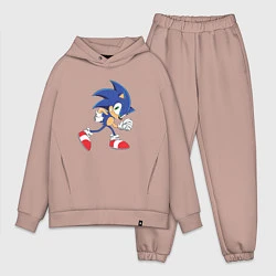 Мужской костюм оверсайз Sonic the Hedgehog, цвет: пыльно-розовый