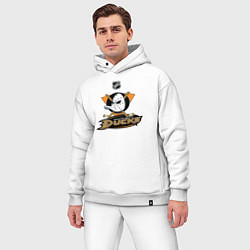 Мужской костюм оверсайз NHL: Anaheim Ducks, цвет: белый — фото 2
