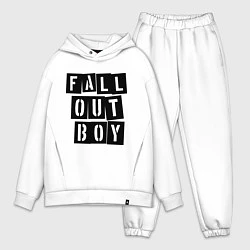 Мужской костюм оверсайз Fall Out Boy: Words, цвет: белый