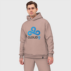 Мужской костюм оверсайз Cloud9, цвет: пыльно-розовый — фото 2