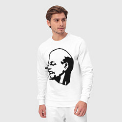 Костюм хлопковый мужской Ленин: скульптура, цвет: белый — фото 2