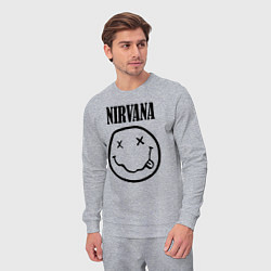 Костюм хлопковый мужской Nirvana, цвет: меланж — фото 2