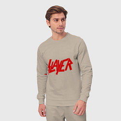 Костюм хлопковый мужской Slayer, цвет: миндальный — фото 2