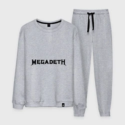 Костюм хлопковый мужской Megadeth, цвет: меланж