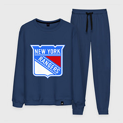 Костюм хлопковый мужской New York Rangers, цвет: тёмно-синий
