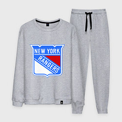 Костюм хлопковый мужской New York Rangers, цвет: меланж