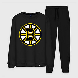 Костюм хлопковый мужской Boston Bruins, цвет: черный