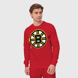 Костюм хлопковый мужской Boston Bruins, цвет: красный — фото 2