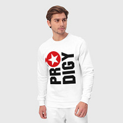 Костюм хлопковый мужской Prodigy Star, цвет: белый — фото 2