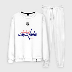 Костюм хлопковый мужской Washington Capitals: Ovechkin 8, цвет: белый