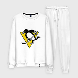 Костюм хлопковый мужской Pittsburgh Penguins: Malkin 71, цвет: белый
